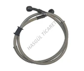 Hsgl Motorsiklet Arka Fren Hidrolik Hortum Çelik 210 cm ceo 110 scooter uyumlu GMS4690 - 4