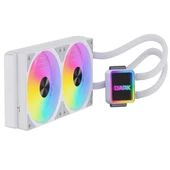 DARK 240mm FREEZER W247W DKCCW247W RGB Sıvı Soğutmalı AM5-1700p İşlemci Fanı Beyaz - 2