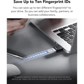 LEXAR 256GB JUMP DRIVE FINGERPRINT F35 PRO LJDF35P256G-RNBNG USB 3.2 BELLEK thumbnail 4