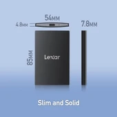 LEXAR 2TB SL500 LSL500X002T-RNBNU USB 3.2 SSD HARİCİ DİSK - 3