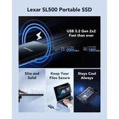 LEXAR 2TB SL500 LSL500X002T-RNBNU USB 3.2 SSD HARİCİ DİSK - 2