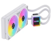 DARK 240mm FREEZER W247W DKCCW247W RGB Sıvı Soğutmalı AM5-1700p İşlemci Fanı Beyaz - 1