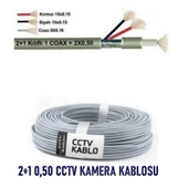 250 Metre 2+1 CCTV 0.50mm Kamera Kablosu (250Mt) - 1