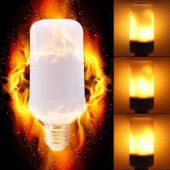 Alev Led Ampul, E27 Duy'lu Ateş Efektli Led Alevli Lamba - 3
