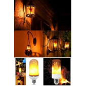 Alev Led Ampul, E27 Duy'lu Ateş Efektli Led Alevli Lamba - 7