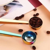 Mandallı Kahve Ölçü Kaşığı Renkli Çok Fonksiyonlu Paslanmaz Çelik Kaşık - 5