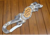 Ahşap Duvara Asmali Kertenkele Figürü Galileo-21 - 1