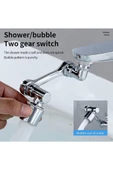 Mutfak Banyo Musluk Başlığı 1080 Derece Dönebilen Fonksiyonel Evrensel thumbnail 5