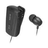 S-link SL-BT105 Siyah Mobil Telefon Uyumlu Makaralı Titreşimli Bluetooth Kulaklık - 1