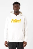 Fallout Lettern Beyaz Erkek 3ip Kapşonlu Sweatshirt thumbnail 2