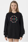Christmas Holiday Wreath Siyah Kadın 2ip Sweatshirt thumbnail 1