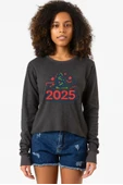 Happy New Year 2025 Essential Füme Ekstra Uzunkol Sweatshirt thumbnail 1