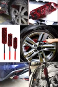 ZAYKA® 3lü Bükülebilen Peluş Detaylı Temizlik İçin Oto Jant, Egzos Temizleme Fırçası thumbnail 5
