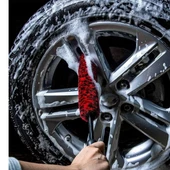 ZAYKA® 3lü Bükülebilen Peluş Detaylı Temizlik İçin Oto Jant, Egzos Temizleme Fırçası thumbnail 2