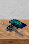 ZAYKA® 2si 1arada Kablosuz Saat,Kulaklık ve Telefon Hızlı Şarj Etme Aparatı - 8