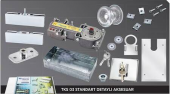 Teksan cam kapı motoru tam takım (kol,kilit,motor) - 1