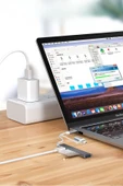 ZAYKA® 4 Port'lu Bağlantı İstasyonu Ultra İnce USB Bölücü TYPE-C tipi Çoklu Arayüz Adaptörü Multi Usb Çoklayıcı thumbnail 6