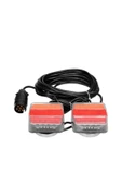 Mıknatıslı Led Römork Stop Lambası Seti 7 Pin Soketli 12v Yatek Karavan Tekne thumbnail 2