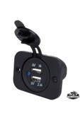 Kapaklı Marin İkili Usb Soketi 12v Yatek Karavan Tekne - 1