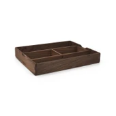 Woodsaka Yoi Ayarlanabilir Masaüstü Organizer & Aksesuar Kutusu - Ceviz - 4