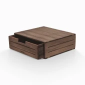 Woodsaka 3Line Çekmeceli Monitör Standı & Saklama Kutusu - Ceviz - 4
