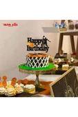 Basketbol temalı happy birthday pasta üstü eva yazı - 1