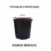 Yuvarlak Vakum Ucuz Çiçek Fide Fidan Üretim Saksısı 17cm 100 Adet - 1