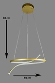 LEGACY Snake Modern Tasarım Eskitme Renk Beyaz Ledli Yatak Odası - Cafe - Mutfak - Salon Led Avize - 2