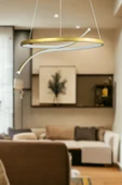 LEGACY Snake Modern Tasarım Eskitme Renk Beyaz Ledli Yatak Odası - Cafe - Mutfak - Salon Led Avize - 1