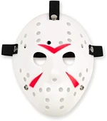 Beyaz Renk Kırmızı Çizgili Tam Yüz Hokey Jason Maskesi Hannibal Maskesi - 2