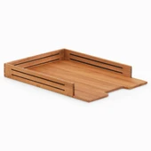 Woodsaka 3Line A4 Kağıt ve Evrak Tepsisi- Kiraz Ağacından thumbnail 1