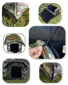 Yuga Kamuflaj Desen Kedi Evi Isı ve Yağmur Korumalı - 10
