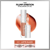 L'Oréal Paris Plump Ambition Hyaluron Lip Oil Besleyici ve Nemlendirici Dudak Parlatıcısı - 641 Latte Glace - 1