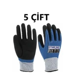 5 Çift Kesilmez Eldiven E-135625 Nitril Köpük Starline 4x43c 9 Numara - 1