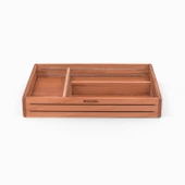 Woodsaka 3Line Sade Organizer ve Aksesuar Kutusu - Kiraz Ağacından - 2