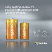 Varta 4114 Longlife Alkalin C Boy 2li Orta Boy Pil - 2