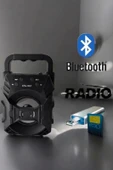 Işıklı Bluetooth Hoparlör Müzik ve Renkli Işık Taşınabiilir thumbnail 3