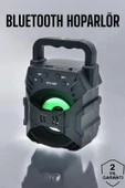 Işıklı Bluetooth Hoparlör Müzik ve Renkli Işık Taşınabiilir thumbnail 1