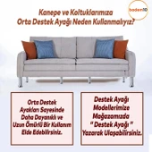 4 ADET Mobilya Ayak 15 cm Krom Baza Koltuk Kanepe Yatak Çekyat Destek Ayağı Metal Yükseltici Ayakları - 2
