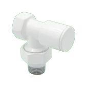 Warma 1/2 Beyaz Köşe Radyatör Ve Havlupan Vanası - 1