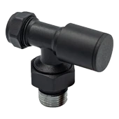 Warma 16x2 Rakorlu Pex Antrasit Köşe Radyatör Ve Havlupan Vanası - 1