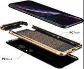 Spigen iPhone XR ile Uyumlu Kılıf La Manon étui Gold Black - 5