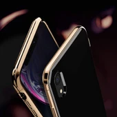 Spigen iPhone XR ile Uyumlu Kılıf La Manon étui Gold Black - 1