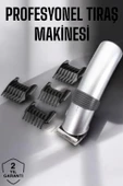 4 Taraklı Taşınabilir Profesyonel Saç ve Sakal Kesme Tıraş Makinesi - 1