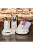 Çağdaş Mermer Dokulu Beton Banyo Aksesuar Seti (5 Parça) - 2