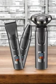 Yüksek Performanslı 3 Başlıklı Profesyonel Tıraş Makinesi thumbnail 3