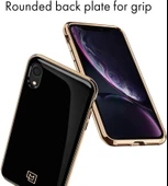 Spigen iPhone XR ile Uyumlu Kılıf La Manon étui Gold Black - 4