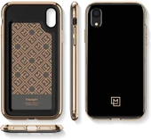 Spigen iPhone XR ile Uyumlu Kılıf La Manon étui Gold Black - 7