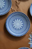 Kütahya Porselen Cool Gold Altın Yaldızlı Pasta Tabağı 20cm 6 Kişilik 6 Parça - 2