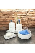 Hafif Mermer Esintili Beton Banyo Aksesuar Seti (5 Parça) - 4
